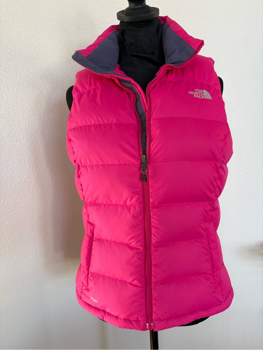 The North Face Women's Hot Pink Insulated Down Vest